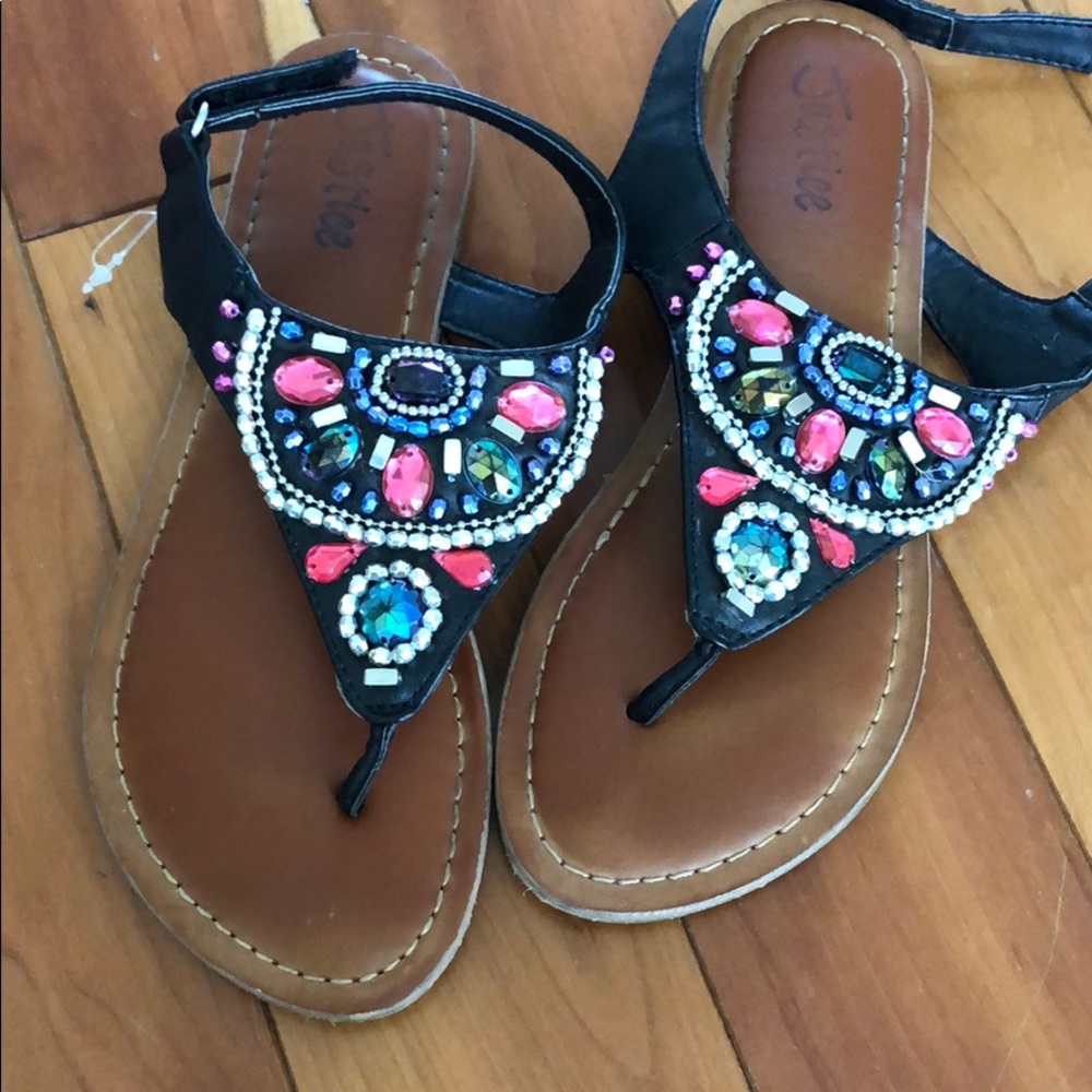 Justice size 3 sandals